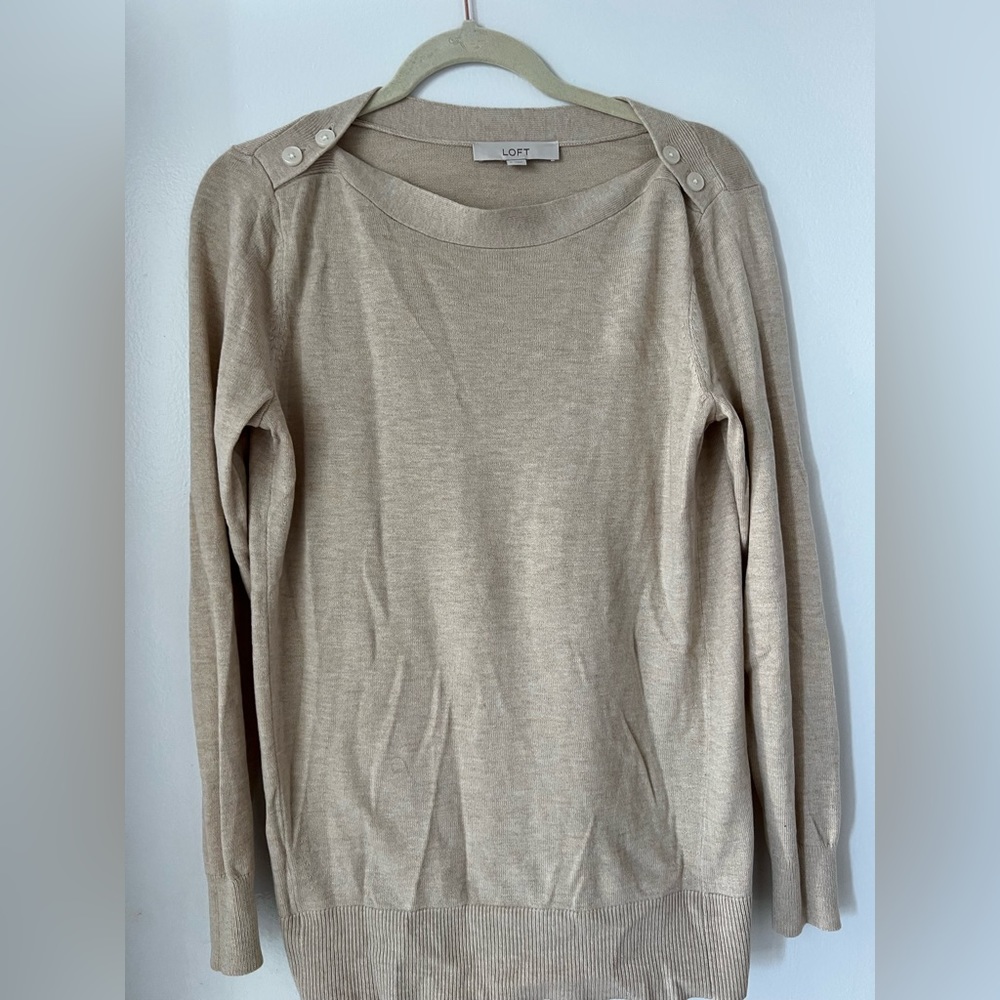 LOFT beige sweater - never worn!